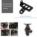 Universal Motorcycle Side Mounted Tail Light Frame License Plate Bracket Re