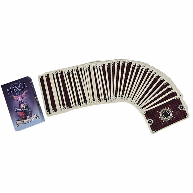 78pcs Tarot Cards Mystical Manga Tarot Cards Party Tarot Deck Supplies Engl Ew