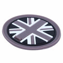 Mini Auto Car Water Cup Bottle Holder Anti-slip Pad Mat 72mm  Black & gray