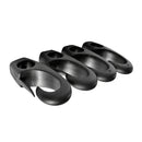 4 Pieces Durable High Strength Black Nylon Clip Lashing Hooks For Kayak Canoe