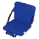 Outdoor Cushion Chair Camping Beach Foldable Seat Pad with Backrest (Blue)