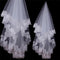 White Ivory Cathedral Length Lace Edge Bride Wedding Bridal Long  150CM B Gw