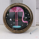 6x Retro Flamingo Knob Cabinet Door Wardrobe Drawer Bin Pull Handle Decor
