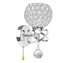 Led Modern Crystal Wall Lamp Sconce Light Bulb Bedroom Hallway Lighting Fix U3K6