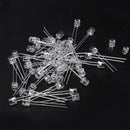 50 Pcs 5mm Flat Head 2 Pin Blue LED Light Emitting Diodes G4W3