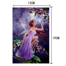 35x25cm DIY Diamond Butterfly Fairy Painting Cross Stitch Needlework Crafts