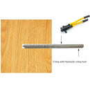 Lag Screw Stud Thread Fitting Terminal, 1/8 inch Cable Railing Hardware Sta K9B4