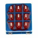 5x 3PDT 9 Pins Box Stomp Guitar Effect Pedal Foot Switch True Bypass Metal
