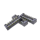 3Pcs TB-1506 6 Positions Dual Rows Covered Screw Terminal Block 600V 15A Z