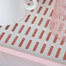 Kitchenware Dishes Eco-Friendly Plastic Double Curved Drain Storage Rack Pl G2S1