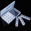 Diamond Embroidery Box 4 Packs 28 Grids, 5d Siamond Box and Cross Stitch To