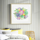 Succulent 5D DIY Full Round Drill Diamond Painting Plant Rhinestone Picture