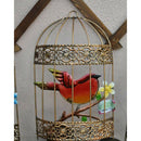 2x Iron Craft Birdcage Decor Wall Hanging Birdhouse Garden Fence Ornaments