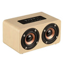 Fashion Style Wood Portable Wireless Bluetooth Speaker 3.5mm AUX Audio