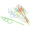 10 pieces Straws with knots Curly Straws Straws Table Decoration for Kids B