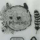 Vivid  Tree trunk ring Scrapbooking Album Card Decor DiaryCraft Clear Stamps FT