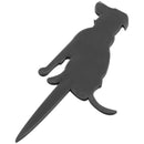 Unique Wedding Cake Topper Bride and Groom Silhouette with 2 Dog G5B1