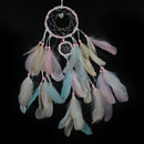 Feather Crafts Dream Catcher Brown Wind Chimes Handmade Dreamcatcher NetB Hn