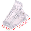 2Pcs Transparent Nail Tips Clips Finger Nail Extension Plastic Clamps Nail To Ew