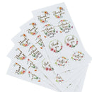 80pcs/10sheet Gift Sealing Stickers Thank you Design Diary Scrapbooking StiSEAU