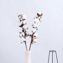Naturally Dried Cotton Stems Artificial Flower Floral Decor Valentines L_XR3C