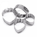 4pcs Stainless Steel Mold Bakeware Pastry Tools Heart Peony Flower Cake Fon N8U2