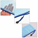 10 Pieces Zipper File Pouch Grid Document Bag Multipurpose Storage Pouch Ba O5N2