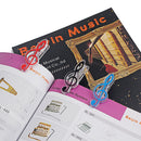 3 Pcs Multi-Color Music Music Note Clip Paper Clips, Plastic Transparent Book