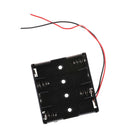 Black AA x 4 Open Battery Holder Box With 15cm Wires ME