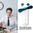 Cartoon Mouse Portable Mini USB Fan Rechargeable Handheld Small Fan (1pc) A