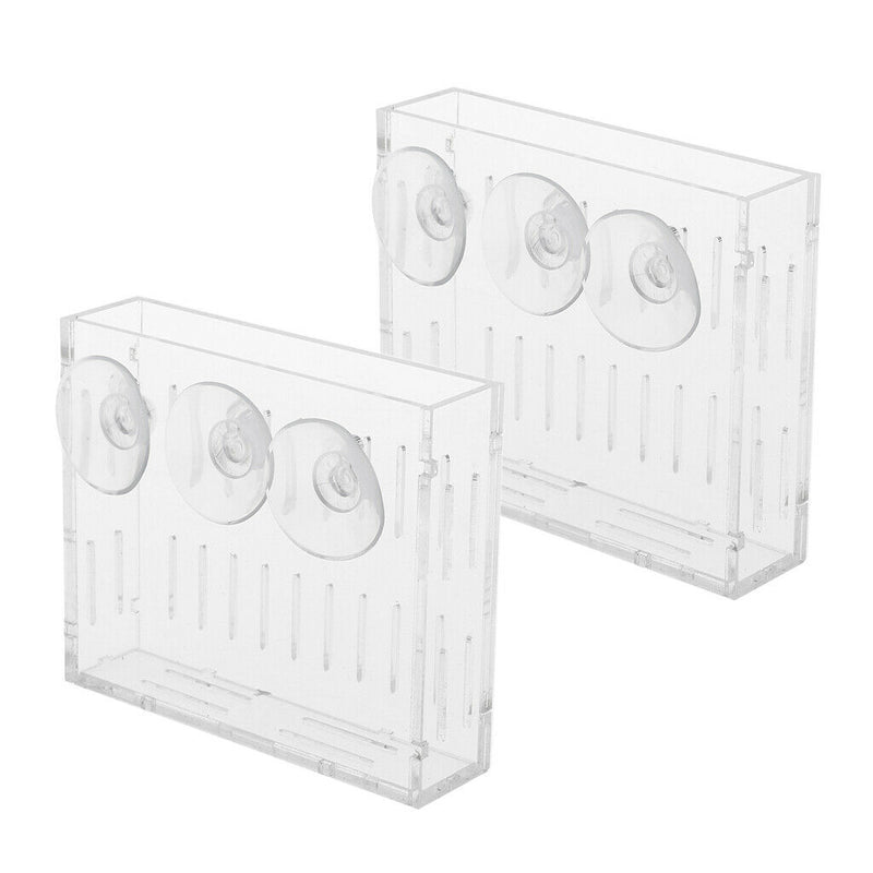 2pcs Personality Aquarium Ornament Crystal Suction Cup Pot for Aquatic Planting