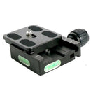 QR-50 Quick Release Plate + QR Clamp Built-in Bubble Spirit Level 1/4'' Screw
