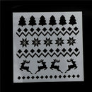 2PCS Christmas Trees Cake Stencil Mold Baking Tool  Christmas Cookie Decor OS 3C