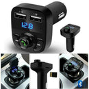 Wireless Bluetooth Handsfree Car Kit Transmitter MP3 Player Dual USB Charger WJ