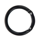 Camping Spring Clip Aluminum Round Portable Mini Carabiner Hook Black 2 Pcs T6B8