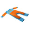 Baby Long Sleeve Crawling Mop Jumpsuit Romper One Piece Blue+Orange 90cm