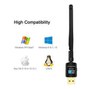 Dual Band WiFi Adapter 600mbps 2.4GHz/5.8GHz LAN Card Net-work Card for Desktop