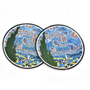 2x/lot Painting The Starry Nights Embroidery Sew Iron On Patches DIY AppliquBES