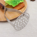 Potato Masher Multifunctional Fruit Vegetable Masher with Wooden Handle 1x