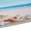 Blue Ocean Starfish Conch Shell Holiday Beach Seaside Scenery Nautical Them F6B7