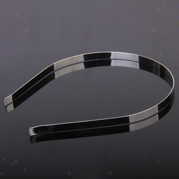 10pcs 7mm Blank Headbands Metal Hair Band Lots DIY Fascinator Craft Accessory