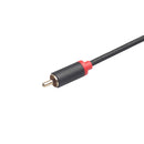 1piece 3.5MM Stereo Audio Female To 2 RCA Male Line BLACK 3635F-04 40CM