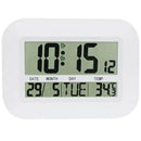 Digital Wall Clock Battery Operated Simple Large LCD Alarm Clock Temperatur