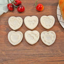 Round Ice Skin Mooncake Molds Hand Pressure Heart Cutter Pastry Bake Tools