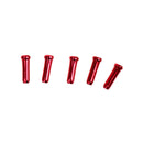 100pc Aluminum Bike Bicycle Brake Shifter Inner Cable Tip Wire End Cap Red