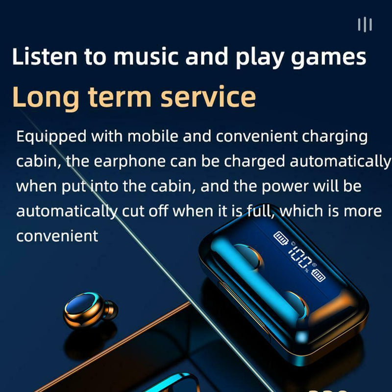 Wireless Bluetooth 5.0 Headset TWS Earphone Earbuds Stereo Sport Headphones New