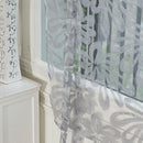 Jacquard Floral Design Tie Up Curtain Shade Roman Sheer Balloon Curtain