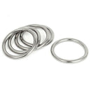 M5 x 50mm 304 Stainless Steel Strapping Welded Round O Rings 10 Pcs P1Y9