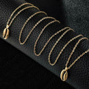 Simple Shell Pendant Clavicle Chain Women Multilayer Necklace Jewelry Gift