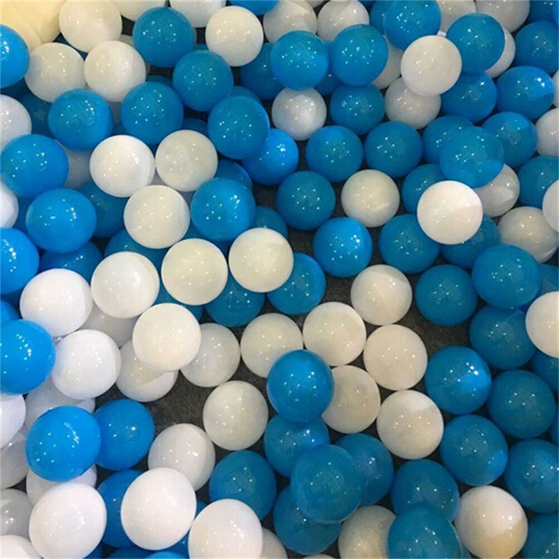 10pcs White Blue Ball Soft Plastic Ocean Balls Funny Babys Kid Swim Pit Toys LJ
